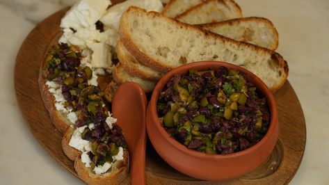 Epityrum (Olive Relish) — Tasting History Olive Relish, Relish, Fennel, Healthy Snacks Recipes, Feta, Snack Recipes, Herbs, Healthy Recipes, Snacks