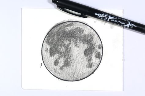 Moon Drawing using Tombow MONO Drawing Pencils with @tombowusa and @popfizzpaper #pfplovestombow Moon Pencil Sketch, Drawing Ideas Hands, Drawing The Moon, Drawing Colored Pencil, Sun Drawing, Planet Drawing, Shading Drawing, Drawing Pencils, Medieval Paintings