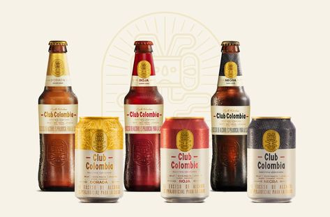 Cerveza Club Colombia Redesign – Packaging Of The World Top Reference, Beer Packaging Design, Beer Label Design, Premium Beer, Beer Brands, Beer Packaging, Beer Label, Packaging Design Inspiration, Brand Packaging