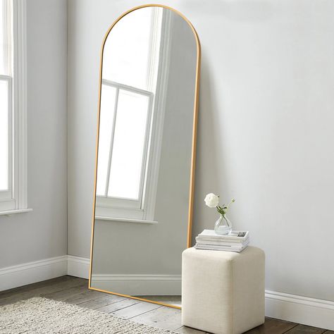 Freestanding Full Length Mirror, Village Girls, Bedroom Mirrors, Large Floor Mirror, Gold Frame Wall, Mirror Metal, Framed Wall Mirror, Entryway Bathroom, Golden Design