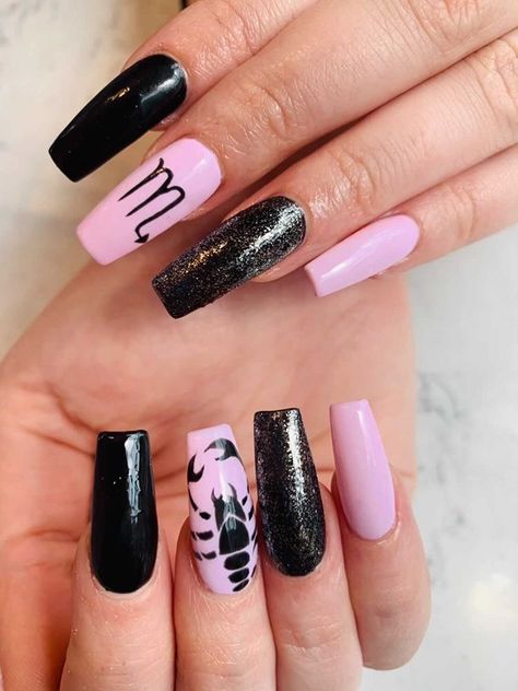 Scorpio nail design for scorpio season #scorpio