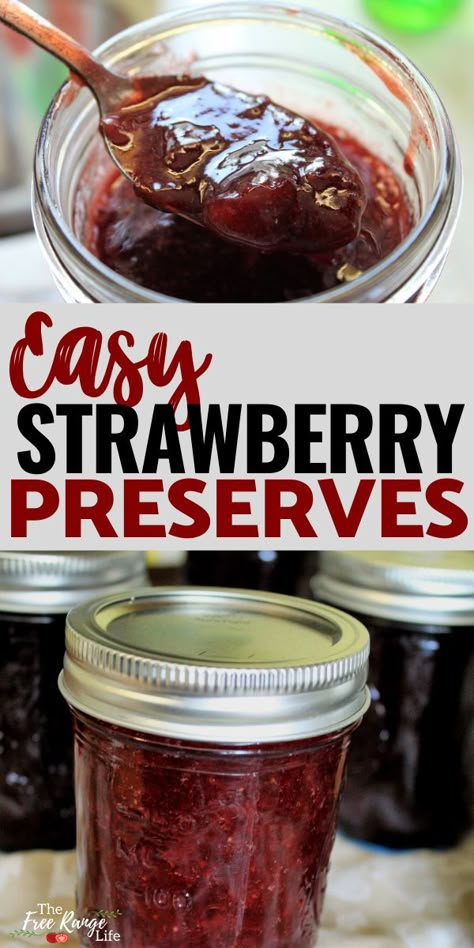 Fresh Strawberry Preserves, Strawberry Preserves Recipe Canning, Strawberry Preserves Recipe Easy, What Can I Do With Strawberries, Frozen Strawberry Jam Recipe, Strawberry Preserves Canning, What To Do With Frozen Strawberries, Guava Preserves Recipe, Strawberry Jam From Frozen Strawberries