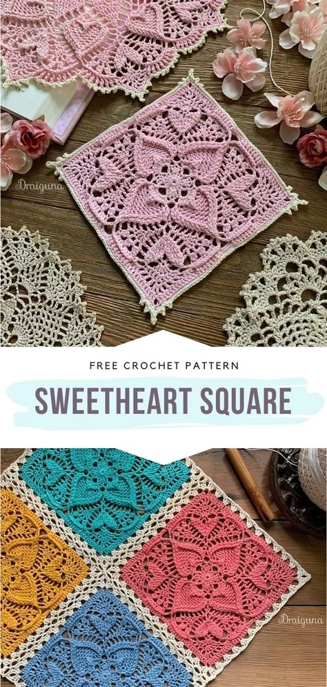 Artistic Lace Motif Crochet Squares with Free Patterns Granny Square Lace Pattern, Lace Crochet Square, Lacy Granny Square Pattern, Crochet Lace Granny Square, Crochet Motif Patterns Free, Crochet Lace Pattern Free, Lace Granny Square, Crochet Lace Square, Filet Crochet Patterns Free