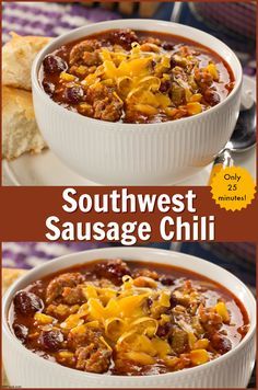 Sausage Chili Recipe, Winning Chili Recipes, Sausage Chili, Chile Recipes, Best Chili, Best Chili Recipe, Chilli Recipes, Chili Cook Off, Chili Recipe Easy