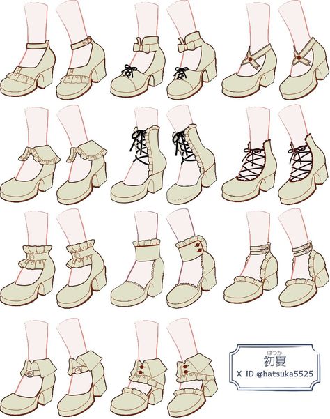 Anime Shoes Reference, Shoe Designs, Clothing Design Sketches, Body Reference Drawing, Art Tools Drawing, Sketches Tutorial, Concept Art Drawing, Poses References, Fashion Design Drawings