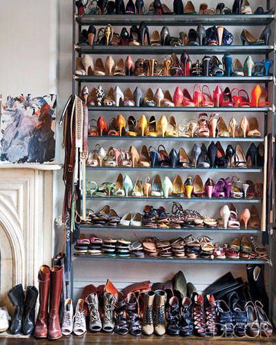 J. Crew's Creative Director Jenna Lyons' Closet Shelves, Closet