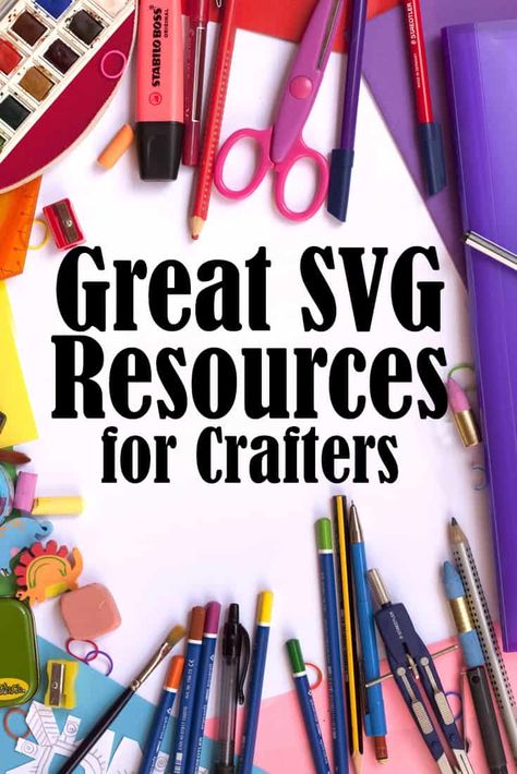 Favorite SVG Resources for Crafters - More Than Thursdays Craft Supplies Inventory, Budgeting Hacks, Movie 43, Homeschooling Curriculum, Homeschool Books, Online Homeschool, School Supplies Organization, School Supplies List, Back To School Deals