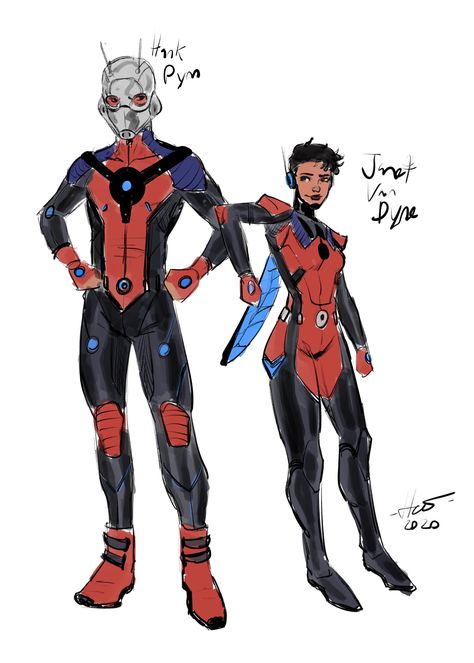 Ant Man Redesign, Antman And Wasp, Marvel Redesign, Character Design Teen, Marvel Design, Marvel Character Design, Design Comics, Marvel Characters Art, Dc Comics Artwork