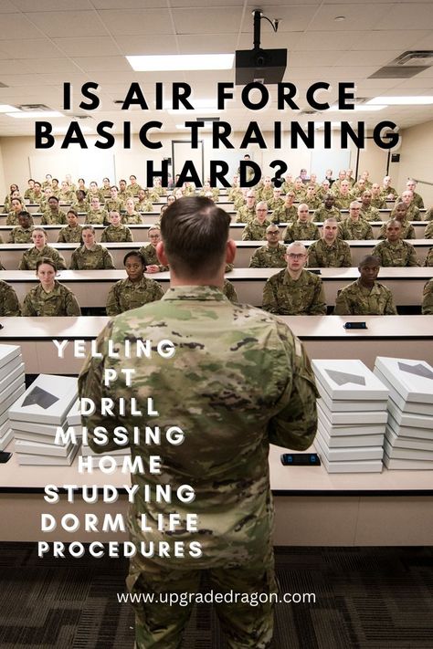 An instructor preps a class of USAF BMT trainees for a test Us Air Force Academy, Airforce Bmt, Air Force Boot Camp, Getting Yelled At, Air Force Basic Training, Yelled At, Security Forces, Basic Training, Military Training