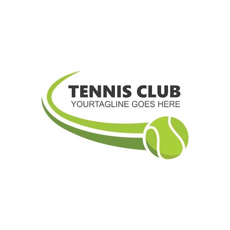 Vector tennis ball icon vector illustrat... | Premium Vector #Freepik #vector #tennis-ball #tennis-racket #tennis-logo #tennis-background Ball Logo, Tennis Fan, Tennis Club, Tennis Clubs, Fan Shirts, Vector Illustration Design, Branding Agency, Tennis Ball, Letter Logo