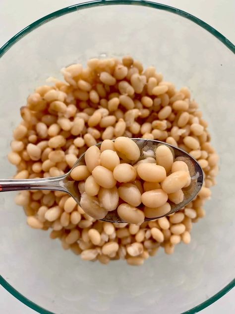 Instant Pot Navy Beans Navy Bean Instant Pot, Instant Pot Navy Beans, Navy Bean Recipes, Navy Bean Soup, Navy Beans, Navy Bean, Dry Beans, Canned Beans, Instapot Recipes