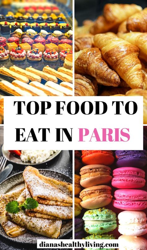 If you heading to Paris, here are the best Paris foods you must try. Freshly baked baguettes, warm buttery croissants, macaroons, French onion soup a Macarons Paris, Food In Paris, Eat In Paris, France Food, Paris Food, Paris Travel Tips, France Travel Guide, Best Street Food, Backpacking Europe