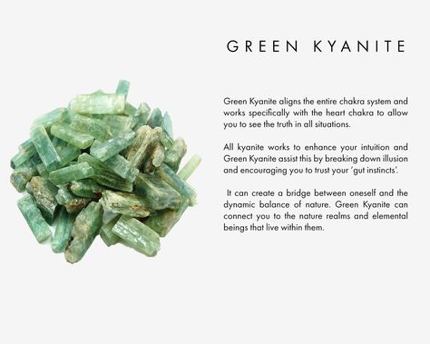 Elemental Beings, Balance Of Nature, Kyanite Necklace, Green Kyanite, Crystal Properties, Chakra System, Trust Your Gut, Metaphysical Healing, Crystals Healing Properties