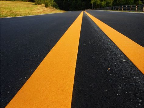 Acrylic Road Marking Paint is one of the commonly used roads marking coatings, which is also one of the earliest road marking materials. It is used for common marking on asphalt or cement concrete pavement, and can also be used as surface protection marking paint for outdoor facilities such as metal guardrail and cement isolation pier. #RoadMarkingPaint #TrafficSafety #SafetyFirst #HighwayMarkings #ParkingLotStriping #LineStriping #ReflectivePaint Metal Guardrail, Parking Lot Striping, Road Lines, Road Markings, Reflection Painting, Urban Road, Construction Cost, Fire Glass, 3d Laser