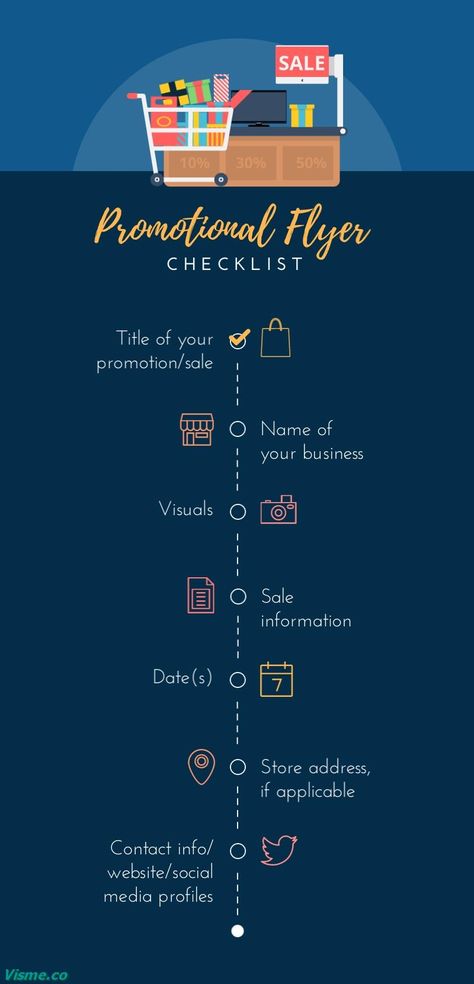 Promotional Flyer Checklist Infographic Template Visme Make A Flyer, Promotional Flyers, Visual Learning, Infographic Template, Industrial Photography, Spring Wallpaper, Business Advertising Design, Sale Promotion, Infographic Templates