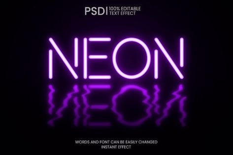 Neon Text, Free Psd Files, Gold Text, Text Effect, Text Effects, Free Psd, Graphic Designers, Typography Design, Black Friday