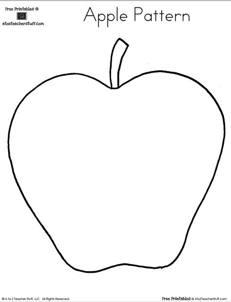 Blank Apple Writing Page or Shape Book {free printable} Apple Theme Art Activities For Preschool, Apples Preschool Theme Crafts, Apple Worksheets Preschool Free Printable, Apple Science Preschool Free Printable, Apple Arts And Crafts For Preschool, Apple Theme Art For Toddlers, Apple Theme Crafts Preschool, Intro To Fall Preschool, Apple Art Prek