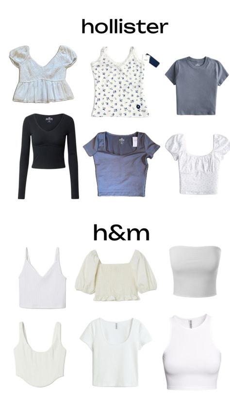 #tops #clothes #hollister #whitetops #viral #fyp Hollister Outfits, Hollister, Clothes