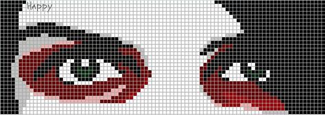 Punk Fashion Diy, Crochet Grid, Kandi Perler, Grid Patterns, Graph Crochet, Pixel Art Templates, I Love Mcr, Pixel Art Grid, Kandi Patterns