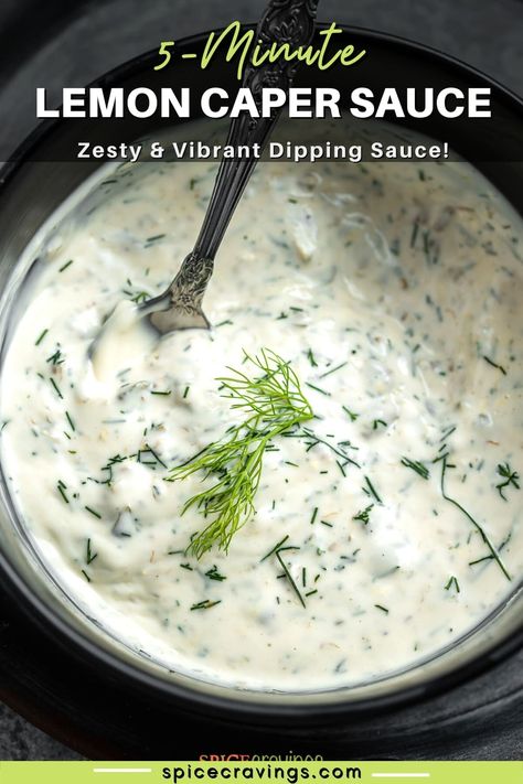 Lemon Caper Aioli, Caper Aioli Recipe, Lemon Dill Caper Sauce, Creamy Lemon Caper Sauce, Caper Sauce For Chicken, Caper Sauce For Fish, Caper Sauce For Salmon, Recipes With Capers, Mustard Caper Sauce