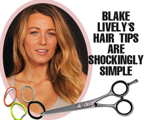 Fashion Foie Gras: Blake Lively cuts her own hair (and has the easiest style tip ever for natural waves) Blake Lively Haircut, Blake Lively Hair, Hair Description, Ballerina Bun, Talcum Powder, Low Maintenance Hair, The Met Gala, Grow Hair Faster, Natural Waves