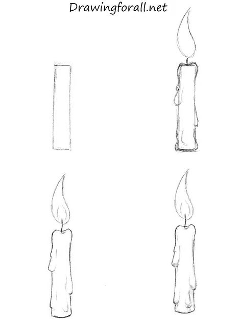 How to Draw a Candle http://www.drawingforall.net/how-to-draw-a-candle/ Draw A Candle, Trin For Trin Tegning, Candle Drawing, Arte Doodle, Pencil Drawings For Beginners, 강아지 그림, Easy Doodle Art, Easy Doodles Drawings, Pencil Art Drawings