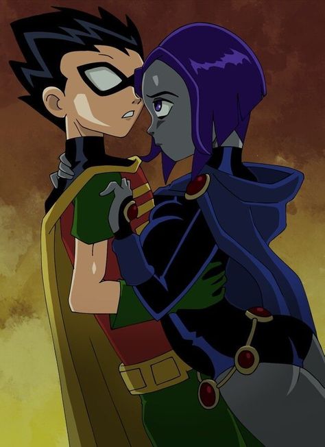 Robin and Raven Check more at https://blogdoarmindo.com.br/robin-and-raven/ Raven And Robin, Teen Titans Raven, Raven Fanart, Teen Titans Robin, Robin And Raven, Starfire And Raven, Original Teen Titans, Dc Comics Girls, Teen Titans Fanart