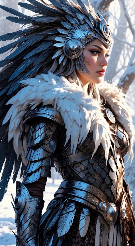 Female Valkyrie, Valkyrie Artwork, Valkyrie Cosplay, Valkyrie Character Design, Viking Warrior Woman, Female Armor, Angel Warrior, Warrior Queen, Star Wars Artwork