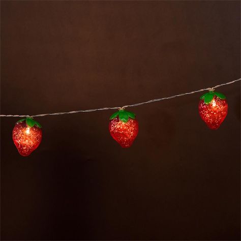 Strawberry Room Aesthetic, Strawberry Room Decor, Strawberry Lights, Strawberry Lamp, Strawberry Room, Strawberry Decor, Decoration Lamp, Garden Lamp, Plastic Lights