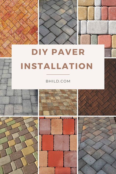 Creating a patio space or walkway by installing pavers is a great way to improve your outdoor space. The best thing about installing pavers is, that with the right knownledge, it an easy project that you can do yourself. Our article covers the materials and steps you need to take to ensure the best paver project results. Paver Layout Patterns, Paver Patterns Design, Patio Paver Designs Layout, Installing Pavers, Diy Pavers, Cheap Pavers, Paver Installation, Paver Path, Paver Patterns