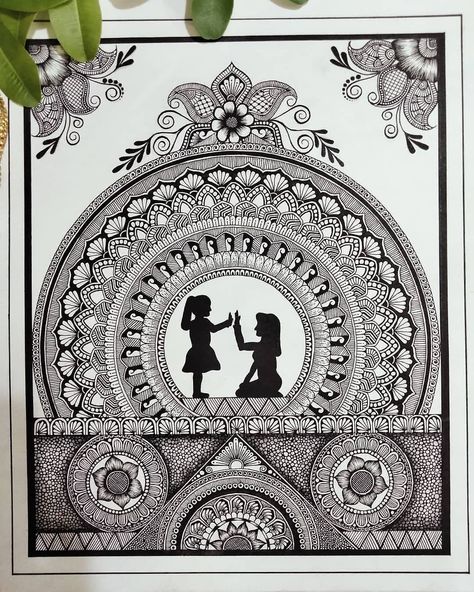 Krishna Mandala, Beautiful Mandala Art, Mandala Sketch, Disney Canvas Art, Easy Mandala, Easy Mandala Drawing, Mandela Art, Creative Bookmarks, Mandala Art Therapy