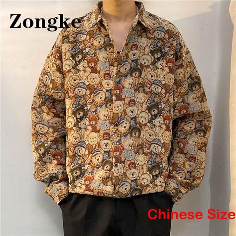 Korean Shirt Men, Mens Fashion Shirts, Korean Mens Fashion, Korean Shirt, Fashion Shirts, Men Shirt Style, Shirt Men, Printed Shirts, Shirt Style