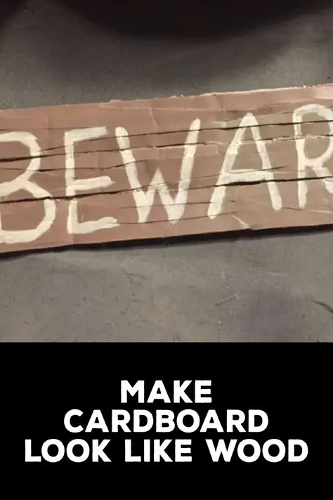 How to Make Cardboard Look like Wood How To Paint Cardboard To Look Like Wood, Make Cardboard Look Like Wood, How To Make Cardboard Look Like Wood, Different Types Of Painting, Woodgrain Pattern, How To Make Signs, Recycle Bag, Plastic Crafts, Wood Creations