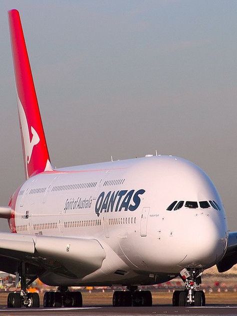 Qantas A380 Qantas A380, Qantas Airlines, Vacation Budget, Australian Airlines, Commercial Plane, Airplane Photography, Passenger Aircraft, Private Plane, Airbus A380