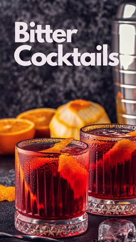 Bitter Cocktails Cocktail With Bitters, Cranberry Bitters Cocktails, Bitter Cocktail Recipes, Bitter Mocktail, Peychauds-bitters Drink Recipes, Cherry Bitters Cocktails, Drinks With Bitters, Orange Bitters Cocktails, Cocktails With Bitters