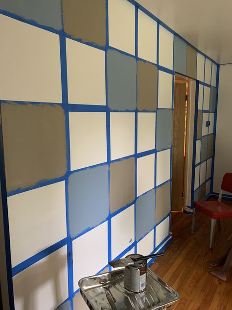 Diy Checkerboard Wall, Diy Checkerboard, Checkerboard Wall, Checkered Wall, Color Pallete, Room Inspiration Bedroom, Basement Ideas, Dream House Decor, Dark Colors