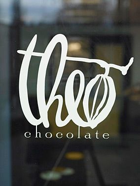 theo chocolate...organic, fair-trade chocolate made in seattle....the real stuff after which you'll never look back Logo Design For Chocolate, Chocolate Logo Ideas, Chocolate Logos Ideas, Chocolate Logo Design, Chocojar Logo Design, Graphic Design Cv, Chocolate Logo, Organic Packaging, Organic Logo