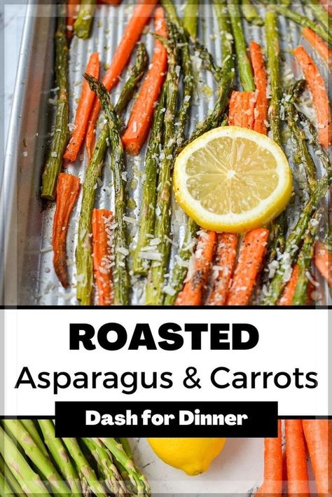 Asparagus Recipes For Easter, Asparagus And Carrots Recipes, Roasted Carrots And Asparagus, Healthy Asparagus Recipes, Sheet Pan Asparagus, Pan Roasted Asparagus, Asparagus Side, Asparagus Side Dish, Easy Asparagus