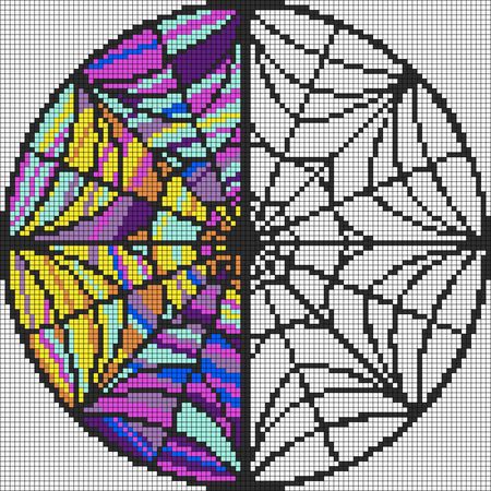 Alpha pattern #153242 | BraceletBook Halloween Alpha Pattern, Burning Church, Wednesday Enid, Nevermore Academy, Graph Paper Drawings, Perler Art, Canvas Work, Pixel Art Pattern, Perler Beads Designs