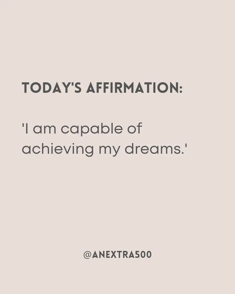 Start your day with a positive mindset. You are capable of achieving your dreams. Type 'YES' below to claim this feeling ✨️ Follow @anextra500 for daily inspiration for self employed mums #positiveaffirmationsdaily #selfemployedmum #positivemindsetpositivelife #womensupportingwomen #womeninbusiness #momsmakingmoneyonline #strongwomenlifteachotherup #affirmationsforwomen #sidehustlemoms Vision Board Self Employed, You Are Capable, Self Employed, Affirmations For Women, Type S, Positive Life, Positive Mindset, Daily Inspiration, Positive Affirmations