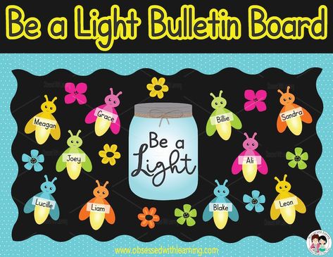 Buy Farmhouse Classroom Bulletin Board Kit, Firefly Editable Nametags, Classroom Door Décor, Educational Posters, Bulletin Border Online in India - Etsy Fireflies Bulletin Board, Firefly Bulletin Board Ideas, Our Future Is Bright Bulletin Board, Fireflies Classroom Theme, Make A Wish Bulletin Board, Back To School Welcome Board, Dragonfly Classroom Theme, Glow In The Dark Bulletin Board, Firefly Decorations Classroom