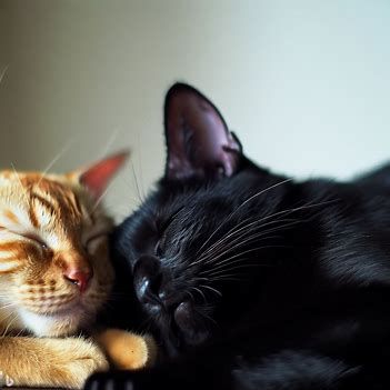 black cat with orange cat as friends dreaming - Image Creator from Microsoft Bing Cat Relationship, Cat Dynamic, Black And Orange Cat, Ship Poses, Cat Duo, Beanie Bears, Kim Yoojung, Ian And Mickey, Spotted Cat