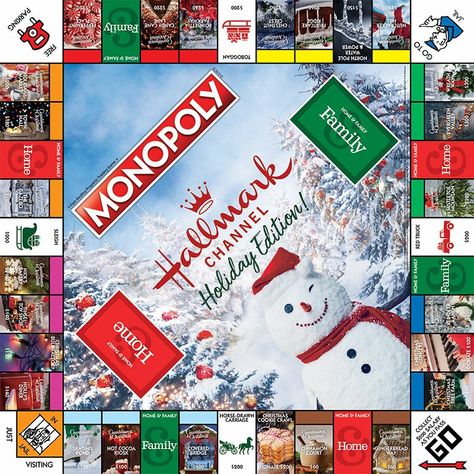 Christmas Monopoly, Christmas Inn, Hallmark Channel Christmas Movies, Monopoly Board Game, Monopoly Board, Monopoly Game, Family Board, Disney Games, Family Board Games