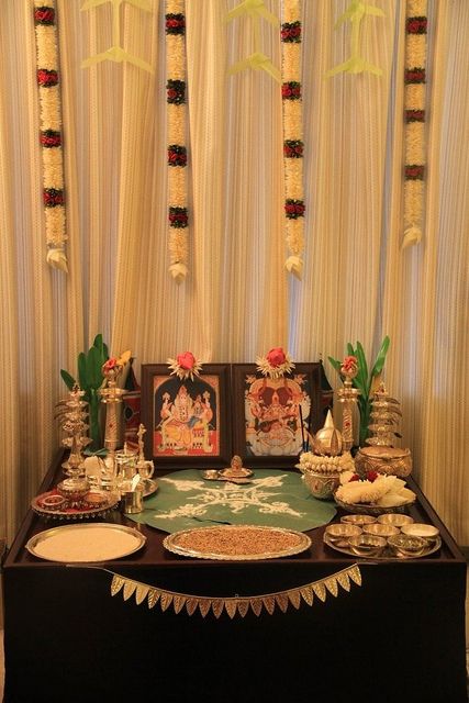 Aanya's Aksharabhyasam Pooja set up at home... Diy Food Storage, Diwali Pooja, Pooja Decoration, Ganpati Decoration At Home, Ganapati Decoration, Diwali Decorations At Home, Housewarming Decorations, Wedding Entrance Decor, Temple Decor