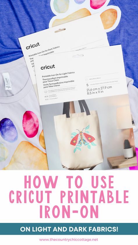 If you're ready to learn more about Cricut Printable Iron-on I'm here to help. Keep reading to learn how to use it, how it holds up through the wash, and more! #cricut #cricutmade #printableironon Cricut Print And Cut Iron On, Printable Iron On Vinyl, Iron On Cricut, Cricut Iron On Vinyl, Cricut Gifts, Cricut Air 2, Cricut Print And Cut, How To Use Cricut, Cricut Air