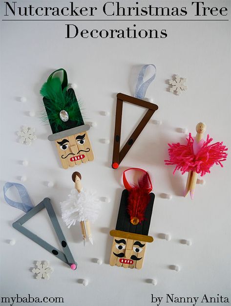 Nutcracker Crafts, Nutcracker Christmas Tree, The Nutcracker Ballet, Nutcracker Christmas Decorations, Diy Christmas Ornament, Nutcracker Ornaments, Nutcracker Ballet, Snowman Decorations, The Nutcracker