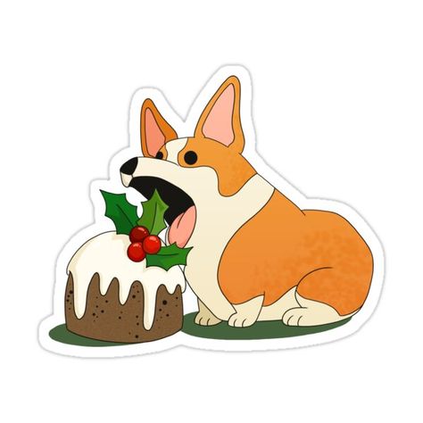 Christmas Stickers Printable, Stickers Ideas, Snowman Clipart, Xmas Sticker, Corgi Christmas, Holiday Clipart, Christmas Sleigh, Unique Sticker, Christmas Advent Calendar