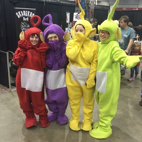 Halloween Costumes 3ppl, Telly Tubby Costume, Tellitubby Halloween Costume, Teletubbies Group Costume, Tele Tubbies Costume, Telituby Costume, Tellatubby Halloween Costume, Tellytubbies Costume, Tellitubies Costumes