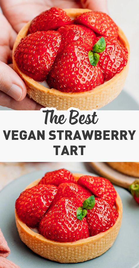 Strawberry Tartlets, Mini Tartlets, How To Store Strawberries, Vanilla Pastry Cream, Vegan Tarts, Pastry Cream Recipe, Tartlets Recipe, Vegan Pastries, Plant Based Desserts