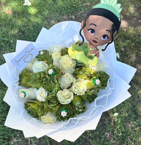 Tiana Bouquet, Disney Flowers Bouquet, Princess And The Frog Bouquet, Princess Tiana Bouquet, Princess And The Frog Flower Bouquet, Princess Tiana Flower Bouquet, Princess And The Frog Flowers, Disney Princess Flower Bouquet, Princess Tiana Gift Basket